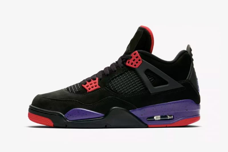 Air Jordan 4 “Black/Court Purple”モデル 