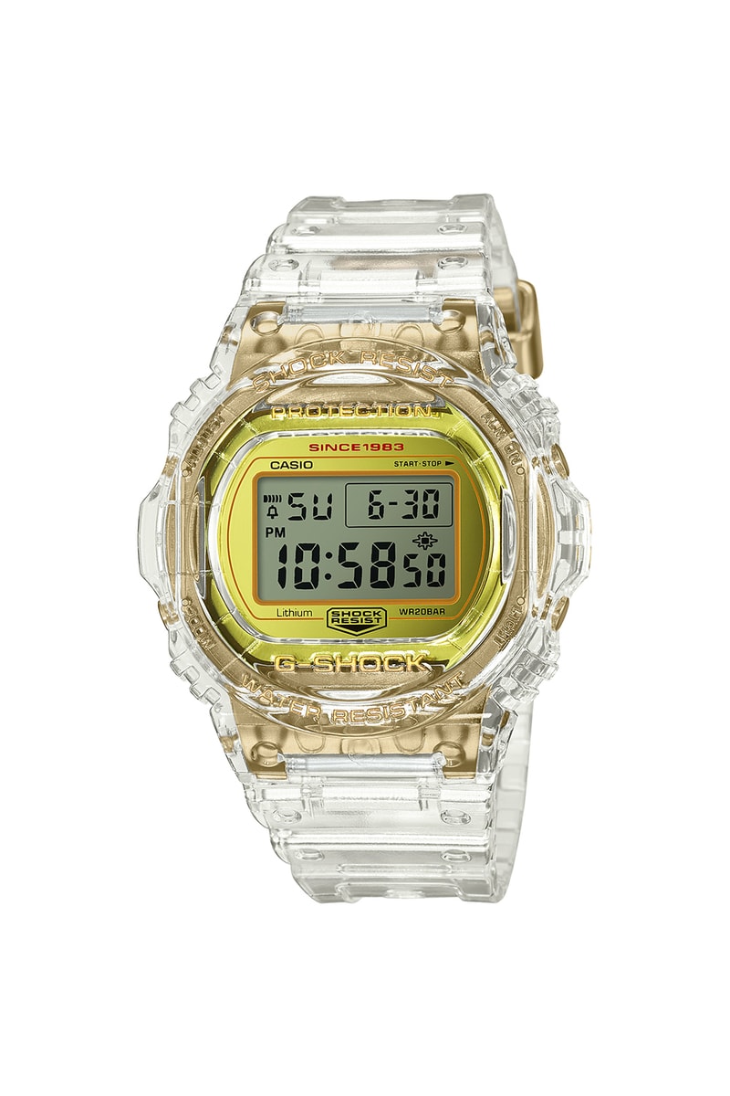 G-SHOCK より 設立 35周年 を記念した クリアスケルトン 限定 モデル 4型が登場 Gショック 透明　ジーショック クリア スケルトン HYPEBEAST ハイプビースト 