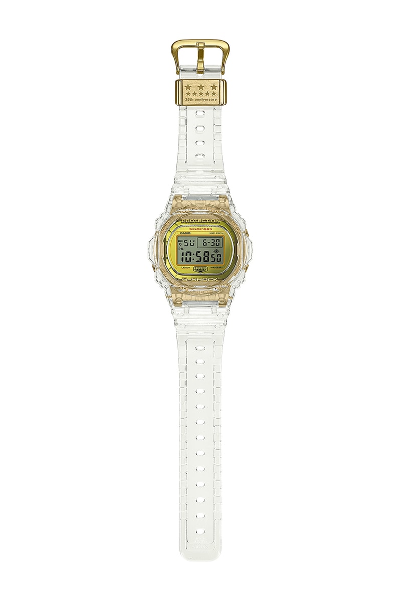 G-SHOCK より 設立 35周年 を記念した クリアスケルトン 限定 モデル 4型が登場 Gショック 透明　ジーショック クリア スケルトン HYPEBEAST ハイプビースト 