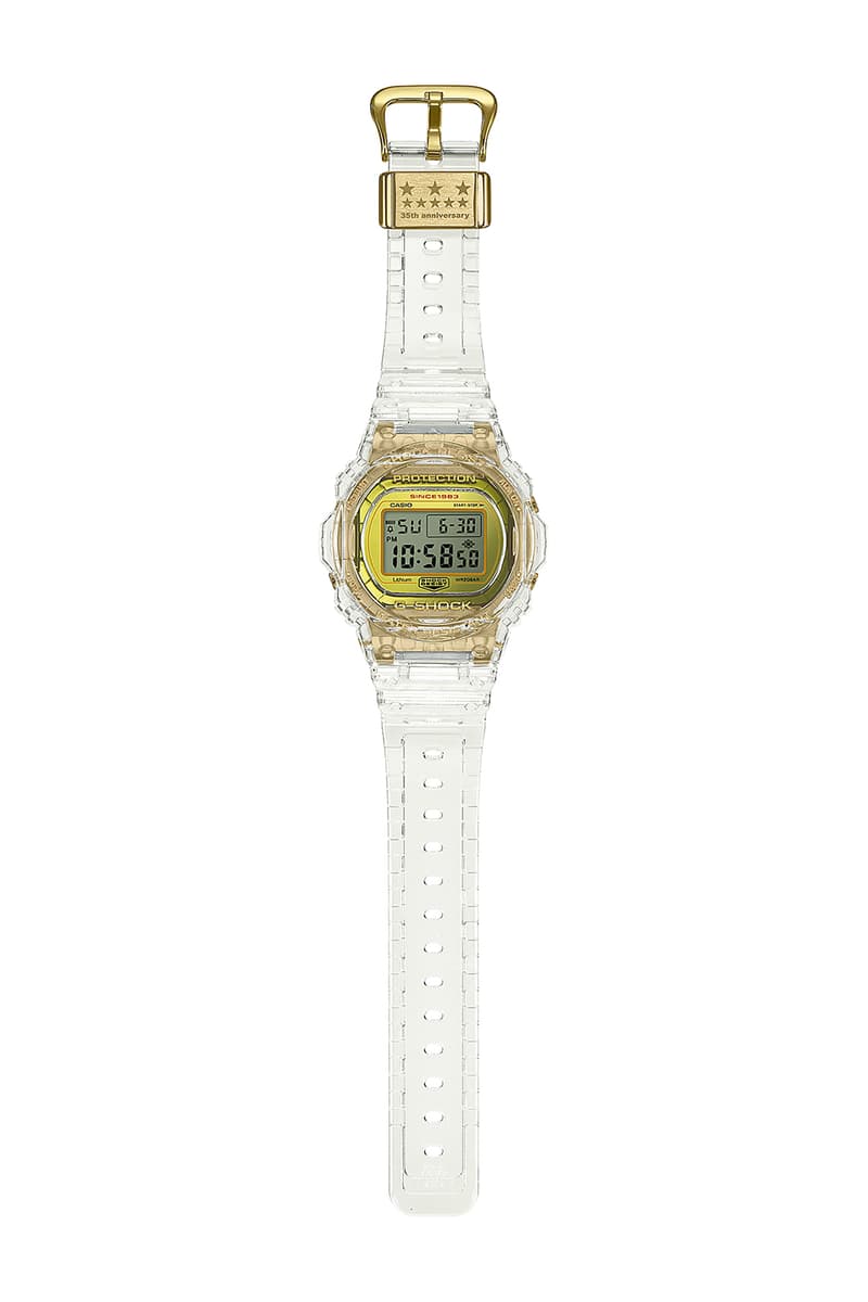 G-SHOCK より 設立 35周年 を記念した クリアスケルトン 限定 モデル 4型が登場 Gショック 透明 ジーショック クリア スケルトン HYPEBEAST ハイプビースト