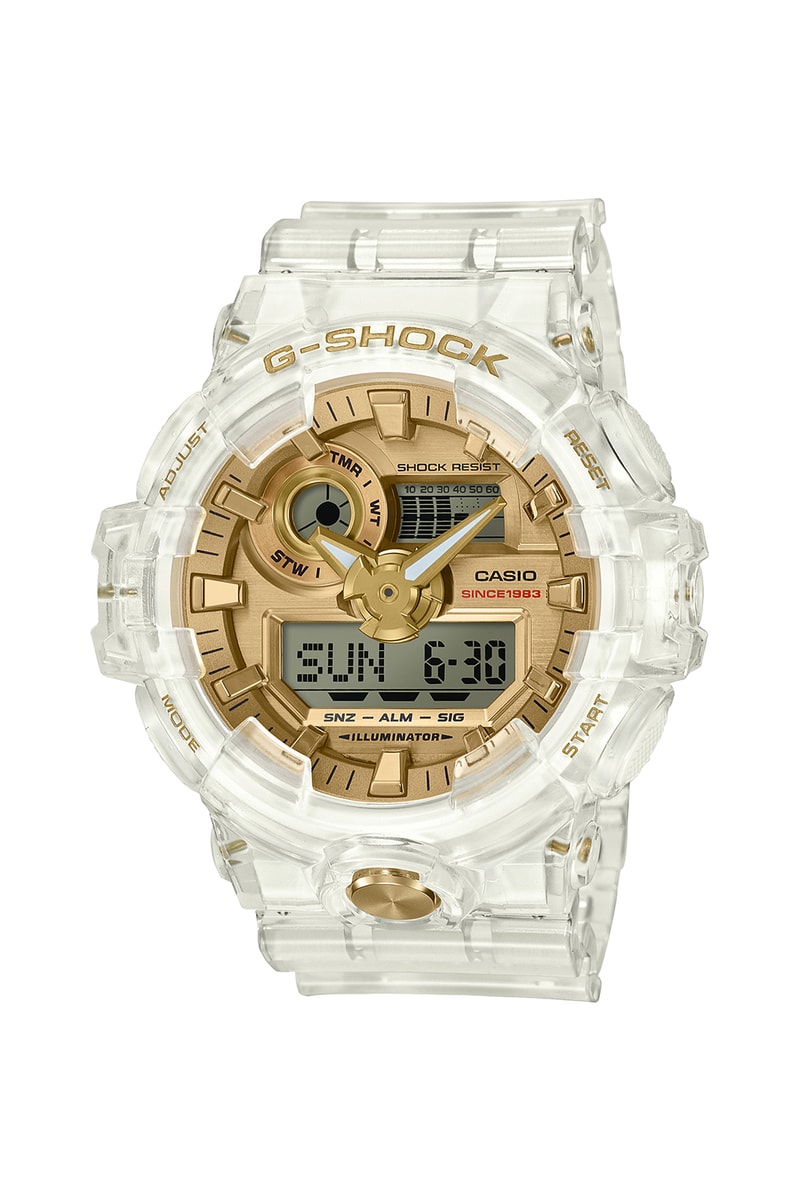 G-SHOCK より 設立 35周年 を記念した クリアスケルトン 限定 モデル 4型が登場 Gショック 透明　ジーショック クリア スケルトン HYPEBEAST ハイプビースト 