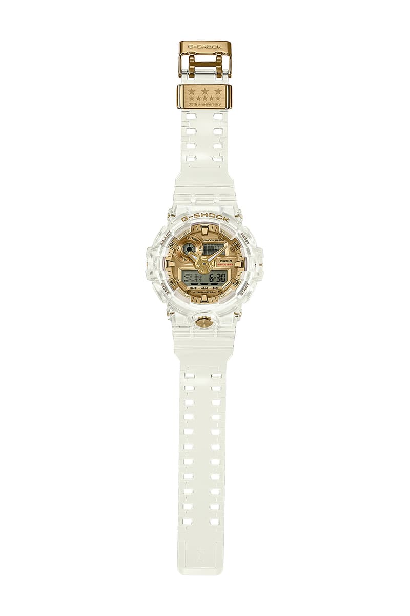 G-SHOCK より 設立 35周年 を記念した クリアスケルトン 限定 モデル 4型が登場 Gショック 透明 ジーショック クリア スケルトン HYPEBEAST ハイプビースト