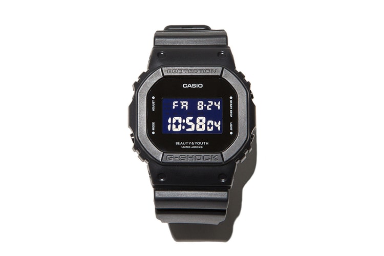 G-SHOCK x BEAUTY&YOUTH からオールブラックの別注 DW-5600E-1 が登場