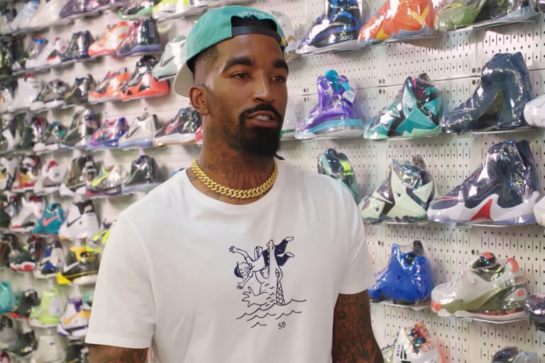 Supreme のモデルも務めた NBA 選手 J.R Smith が “Sneaker Shopping” に登場