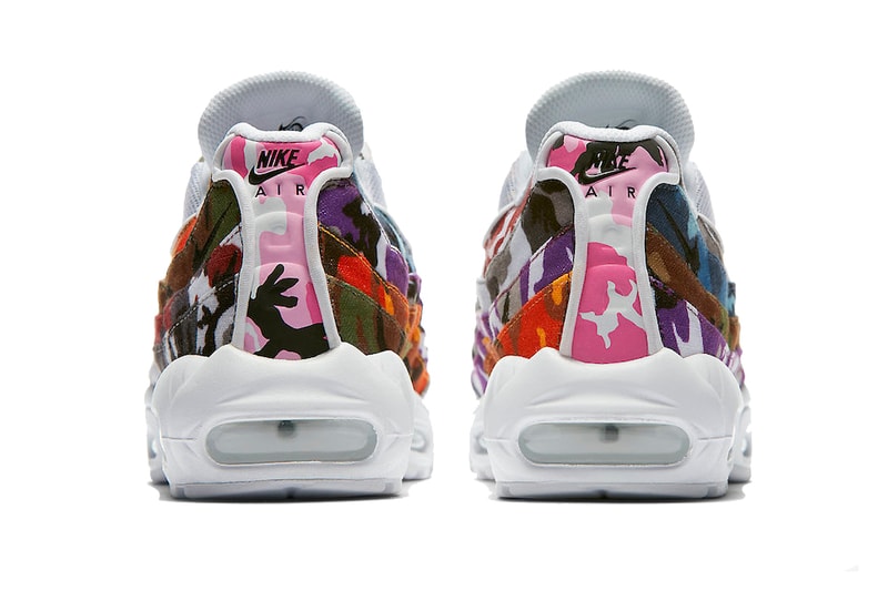 Nike よりインパクト抜群のカモ柄グラデを纏った AM95 ”ERDL PARTY” が登場 レイヤリングを効かせた左右非対称の配色でプレイフルに彩った一足をチェック Nike ナイキ Air Max 95 ERDL PARTY atmos 19,000円 HYPEBEAST ハイプビースト
