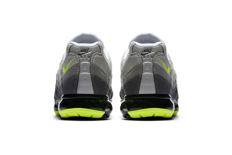 Nike が Air VaporMax 95 “Neon” の国内発売に関する公式情報を解禁 スニーカーシーンに絶え間なくトピックを提供する〈Nike（ナイキ）〉と言えば、Virgil Abloh（ヴァージル・アブロー）や〈COMME des GARÇONS（コム デ ギャルソン ）〉など、即完必至のコラボモデルなどに注目が集まりがちだが、Air Max 95とAir VaporMaxのマッシュアップモデル、Air VaporMax 95は間違いなくそれらに匹敵するほど入手困難な一足になるだろう。  このリリースが待望されているモデルについて、遂に『SNKRS』が情報を更新。真のOGカラーとして今なお絶大な人気を誇る“Neon”を纏った一足は“It’s’ Electric”と名付けられ、8月16日（木）午前9時より発売開始、価格は24,840円（税込）となるようだ。  あわせて、1980年代後半から1990年代初頭を象徴するAir Jordan 1、Air Jordan 3、Air Alpha Force Lowの3足を掛け合わせた〈Just Don（ジャスト ドン）〉x〈Jordan Brand（ジョーダン ブランド）〉によるAir Jordan Legacy 312もお買い逃しのないように。