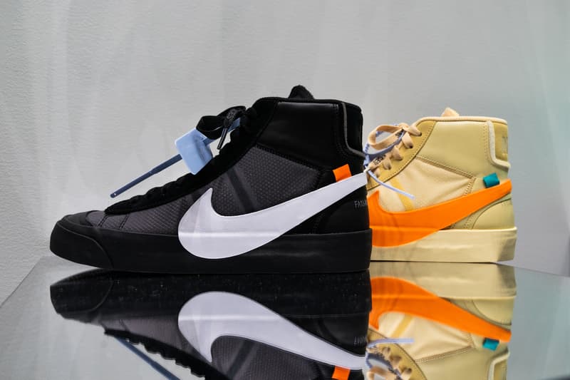 Off-White™ x  Nike による新作コラボ Blazer 2型のディテールにクローズアップ オフホワイト ナイキ ブレザー HYPEBEAST ハイプビースト