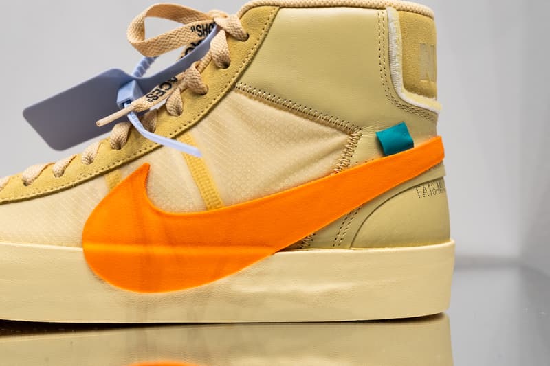 Off-White™ x  Nike による新作コラボ Blazer 2型のディテールにクローズアップ オフホワイト ナイキ ブレザー HYPEBEAST ハイプビースト