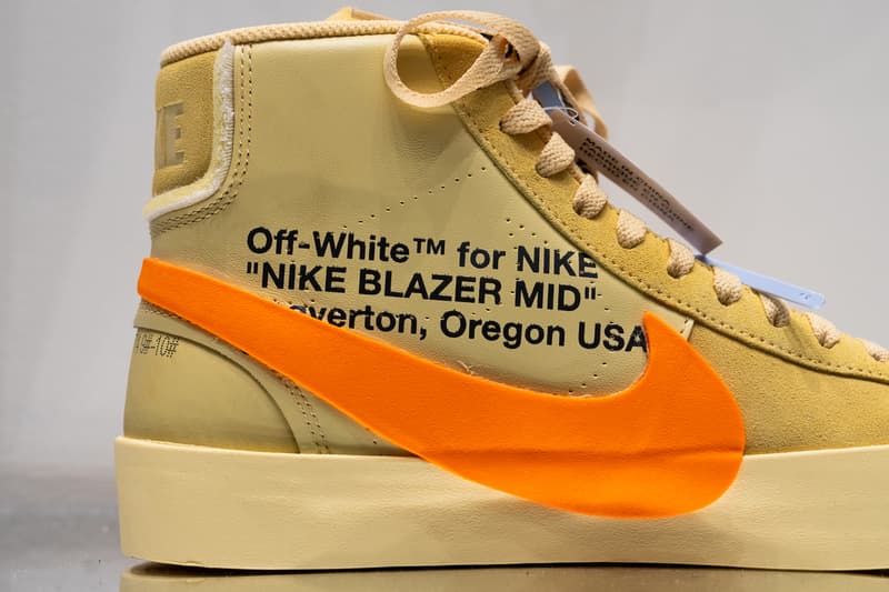 Off-White™ x  Nike による新作コラボ Blazer 2型のディテールにクローズアップ オフホワイト ナイキ ブレザー HYPEBEAST ハイプビースト