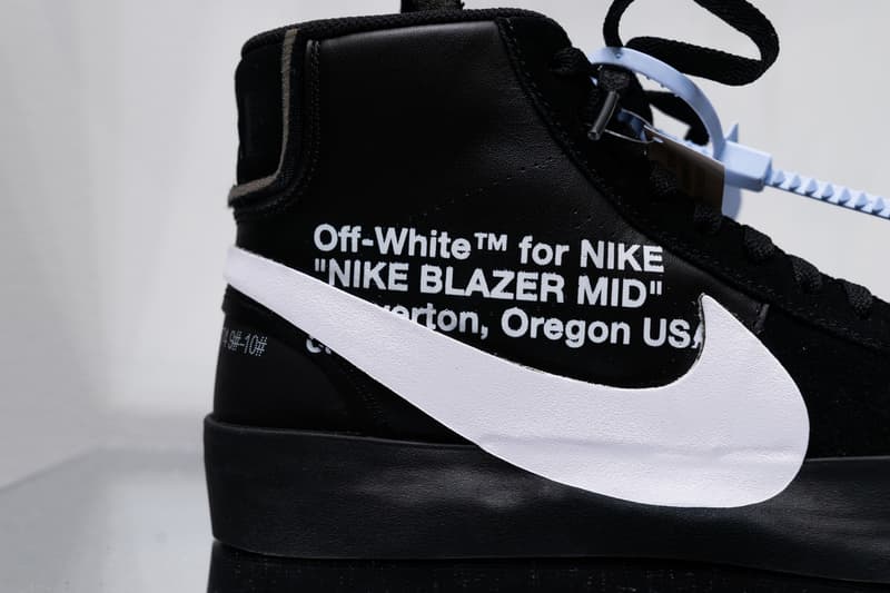 Off-White™ x  Nike による新作コラボ Blazer 2型のディテールにクローズアップ オフホワイト ナイキ ブレザー HYPEBEAST ハイプビースト