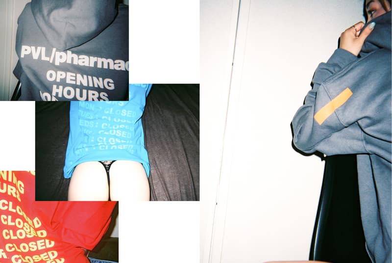 未だ謎多きグラフィックレーベル PRiVATE LESSONS が最新コレクションをゲリラリリースすることが判明 転売文化への皮肉や風俗店での出来事に着想を得たグラフィックを手刷りでプリントしたユーモアに溢れるアイテム9型が登場する模様 去年の夏、『monkey time（モンキータイム）』のオンラインとSNSのヴィジュアルをジャックし、鮮烈なデビューを飾った〈PRiVATE LESSONS（プライベート レッスンズ）〉。編集部でもその後Instagramなどを徘徊したが、アカウントの発見はもちろん、全貌を掴むヒントのひとつさえも見つけることができず、わかっていることはニューヨーク、ロサンゼルス、パリ、そして東京、韓国など、世界各国に点在するアパレルデザイナーやグラフィックデザイナー、ラッパー、建築家といった多種多様な覆面クリエイターがアイデアを持ち寄り、皮肉っぽい“イマ”の気分を各々グラフィックとして落とし込む今の雰囲気を反映したグラフィックレーベルということのみである。  その〈PRiVATE LESSONS〉が、再びゲリラ的に最新コレクションをリリースするという情報を入手。今回は同レーベルを象徴するPHARMACY MERCHロゴをL/S Tシャツやフーディを豊富なカラーバリエーションで展開するほか、日本春画をベースにサイバーパンクや80年代風のヴェイパーウェイヴを連想させるL/S Tシャツ、リセール市場への皮肉を込めた“まぁまぁレア”というメッセージを肉の焼き加減にかけたTHE PERFECT MEDIUM RARE Tシャツ、そしてグラフィックデザイナーが日本の風俗店などのやる気のない店員に驚いたという逸話から生まれたOPENING HOURS L/S Tシャツなど、ユーモアたっぷりのアイテムが多数登場するようだ。  その他にも〈RED KAP〉ボディのジャケット＆トラウザーなどをエンプロイウェア風に仕上げたセットアップなど、インクジェットではなく手刷りにこだわった全9型で構成される〈PRiVATE LESSONS〉の最新コレクション。日本国内では『monkey time』、『BEAUTY & YOUTH』、『Wonder mountain』、そして〈MAGIC STICK（マジック スティック）〉の旗艦店『M.S.C.S』にて8月下旬より発売開始予定とのことなので、各ストアからのアップデートをお見逃しなく。