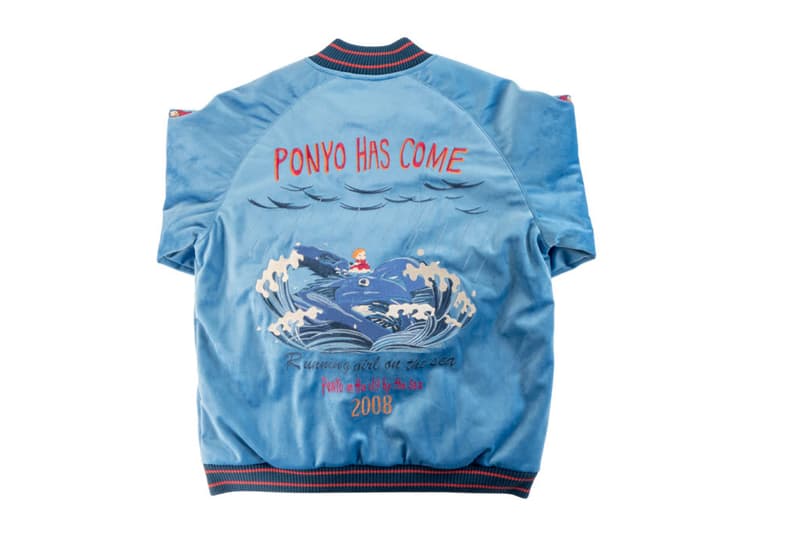 スタジオジブリより宮崎駿が世に放った長編アニメ映画2作品の限定スカジャンが登場 『となりのトトロ』と『崖の上のポニョ』の刺繍を施したファン垂涎の一着が突如オンラインにストック スタジオジブリ となりのトトロ 崖の上のポニョ 29,800円（税抜） HYPEBEAST ハイプビースト