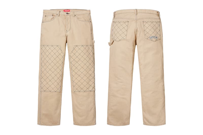 Supreme 2018年秋冬コレクション パンツニュースペーパーや宗教柄など、トップス類とセットアップで着用したいパンツが多数登場 春夏コレクションの終了からしばらく、待望の〈Supreme(シュプリーム)〉シーズンが再開する。2018年秋冬コレクションは、ブランドの原点である1990年代のエッセンスを落とし込んだプロダクト展開だが、パンツ部門はトップスと対になる、すなわちセットアップで着用したいラインアップに。宝石柄、ティーザーに使用されていた龍のモチーフなどがその最たる例であるが、その他にもニュースペーパー柄、NYロゴ、キルティング、GORE-TEXなど、アウターやスウェットを含むトップス類にフックしたパンツが多数登場。その一方で、ツナギやカモフラ柄のトレーニングパンツ、ダブルニーのワークパンツも激しい争奪戦が繰り広げられることになるだろう。 〈Supreme〉の2018年秋冬コレクションは、ニューヨーク、ロサンゼルス、欧州各都市における旗艦店で8月16日(現地時間)にローンチを迎えた後、その週末となる18日(土)に国内展開がスタート。
