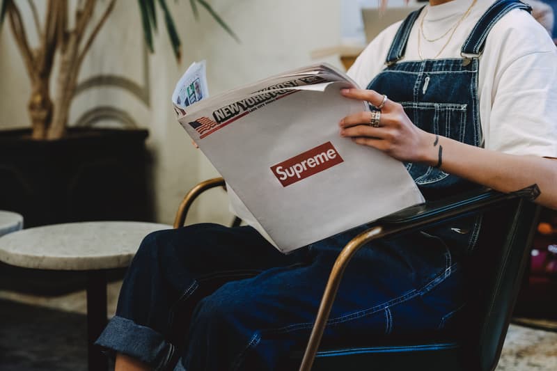 Supreme が2018年秋冬コレクション発足にあたって『New York Post』紙をジャック シュプリーム ニューヨーク ポスト