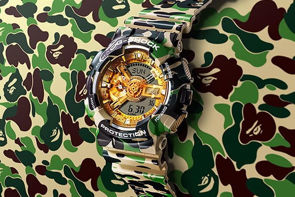 BAPE® から設立25周年を記念する G-SHOCK GA-110 のコラボモデルが発売決定