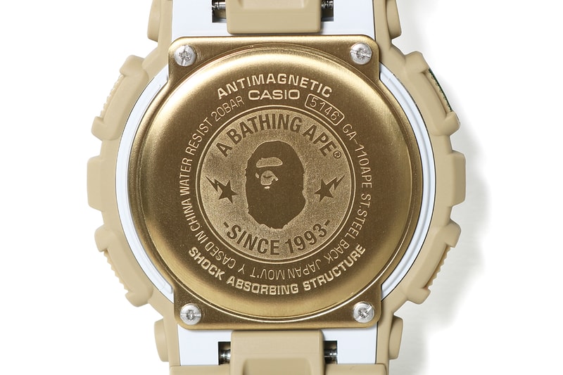 BAPE A BATHING APE XXV 25 G-SHOCK GA-100 release date camo watch HYPEBEAST