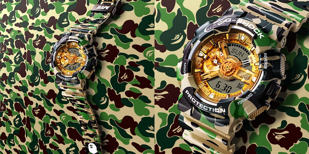 BAPE® から設立25周年を記念する G-SHOCK GA-110 のコラボモデルが発売  