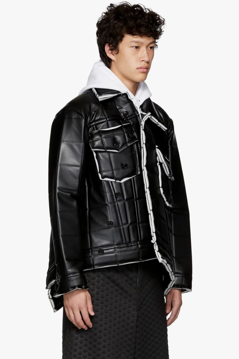 COMME des GARÇONS HOMME PLUS 2018年秋冬コレクションよりアヴァンギャルドなレザージャケットが登場 無造作なパネリングが視線を奪う主役級の逸品をワードローブに追加せよ COMME des GARÇONS HOMME PLUS コム デ ギャルソン・オム プリュス 2018年秋冬コレクション アヴァンギャルド アシンメトリージャケット 4,165ドル 約46万1400円 SSENSE HYPEBEAST ハイプビースト