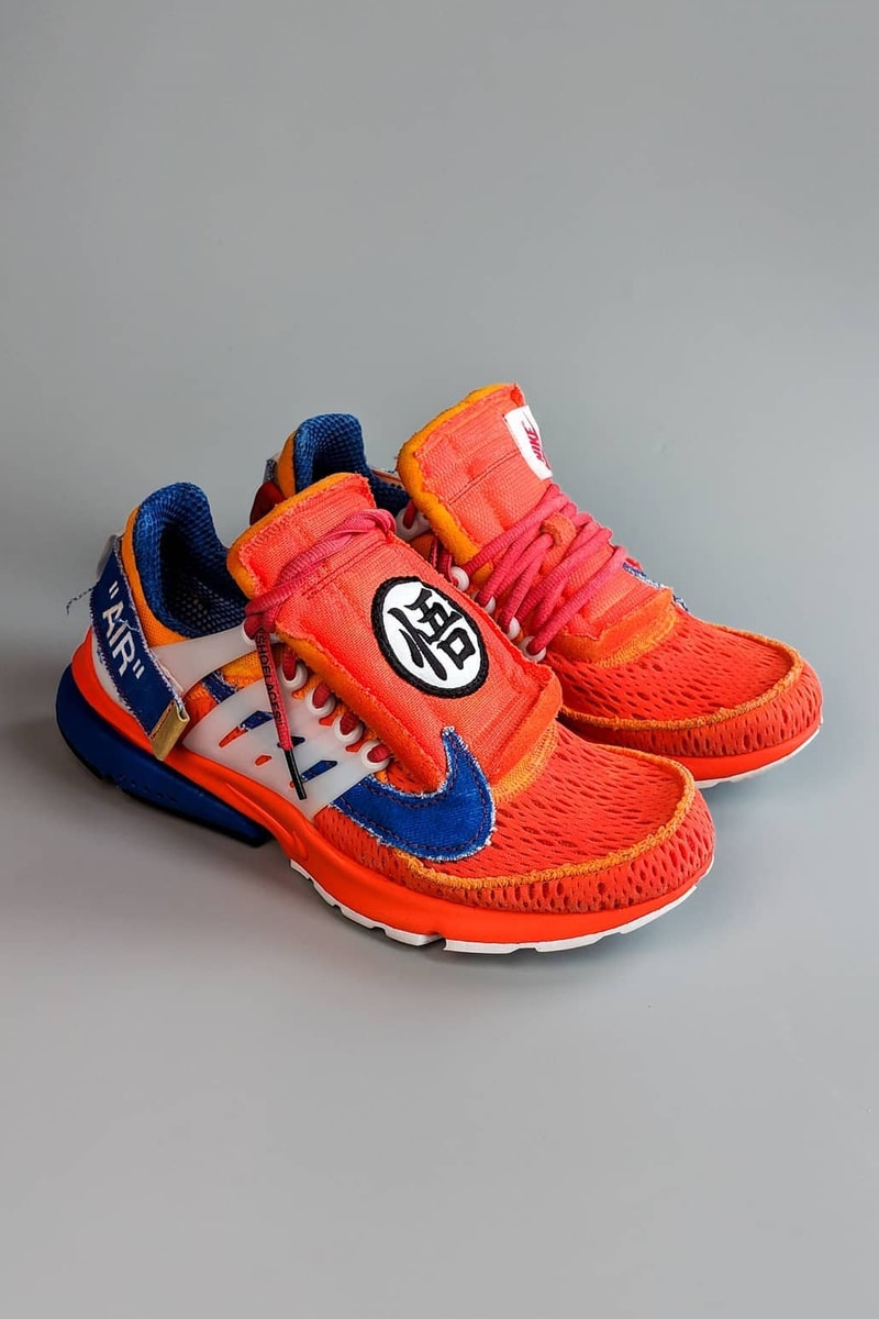 『ドラゴンボールZ』x Off-White™️ x Nike による架空のトリプルネームモデルが出現　オフホワイト ナイキ 悟空 エア プレスト