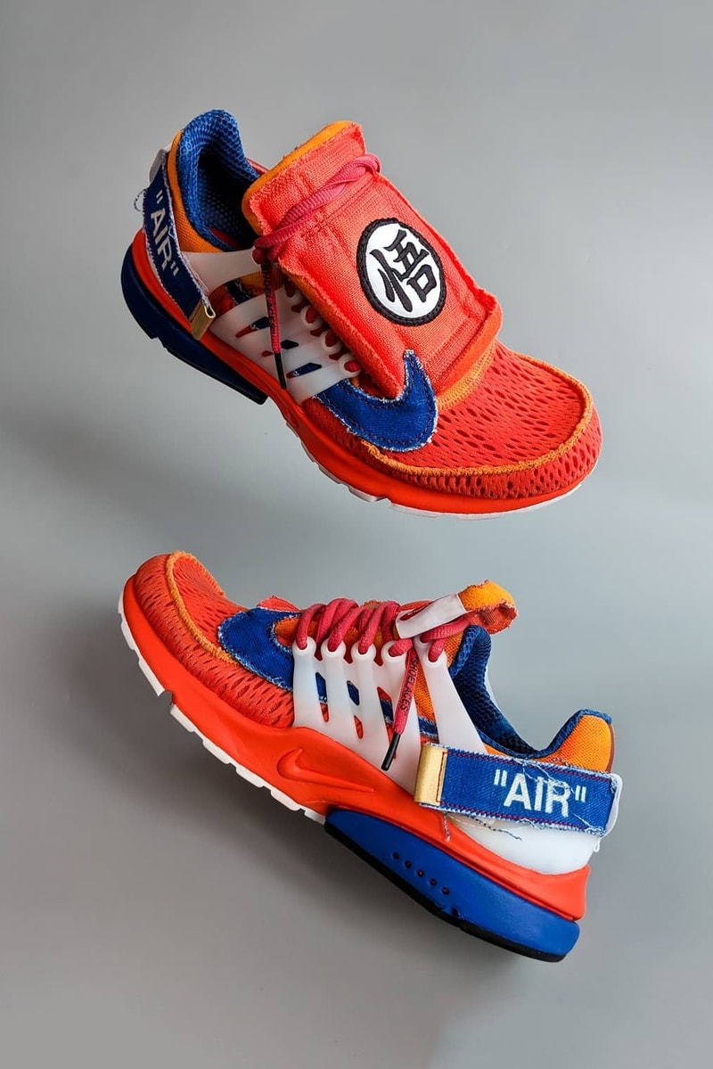 『ドラゴンボールZ』x Off-White™️ x Nike による架空のトリプルネームモデルが出現　オフホワイト ナイキ 悟空 エア プレスト