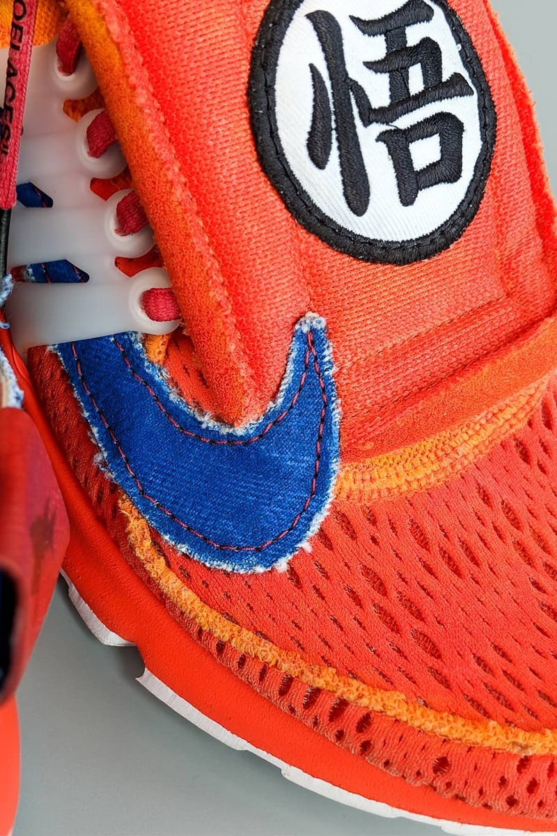 『ドラゴンボールZ』x Off-White™️ x Nike による架空のトリプルネームモデルが出現　オフホワイト ナイキ 悟空 エア プレスト