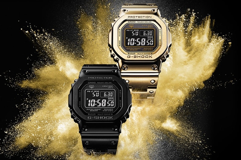 G-SHOCK Gショック Ｇショック ジーショック スクエア デザイン の新作 フル メタル モデル 2 型が登場  ブラック 黒 kin