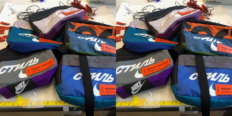 heron preston nike bag