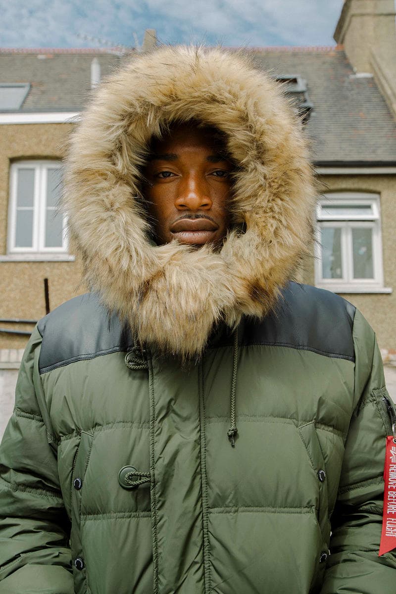 Alpha Industries Fall Winter 2018 Lookbook collection london parkas bombers outerwear tracksuit HYPEBEAST Military
