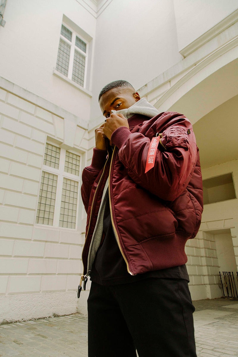 Alpha Industries Fall Winter 2018 Lookbook collection london parkas bombers outerwear tracksuit HYPEBEAST Military