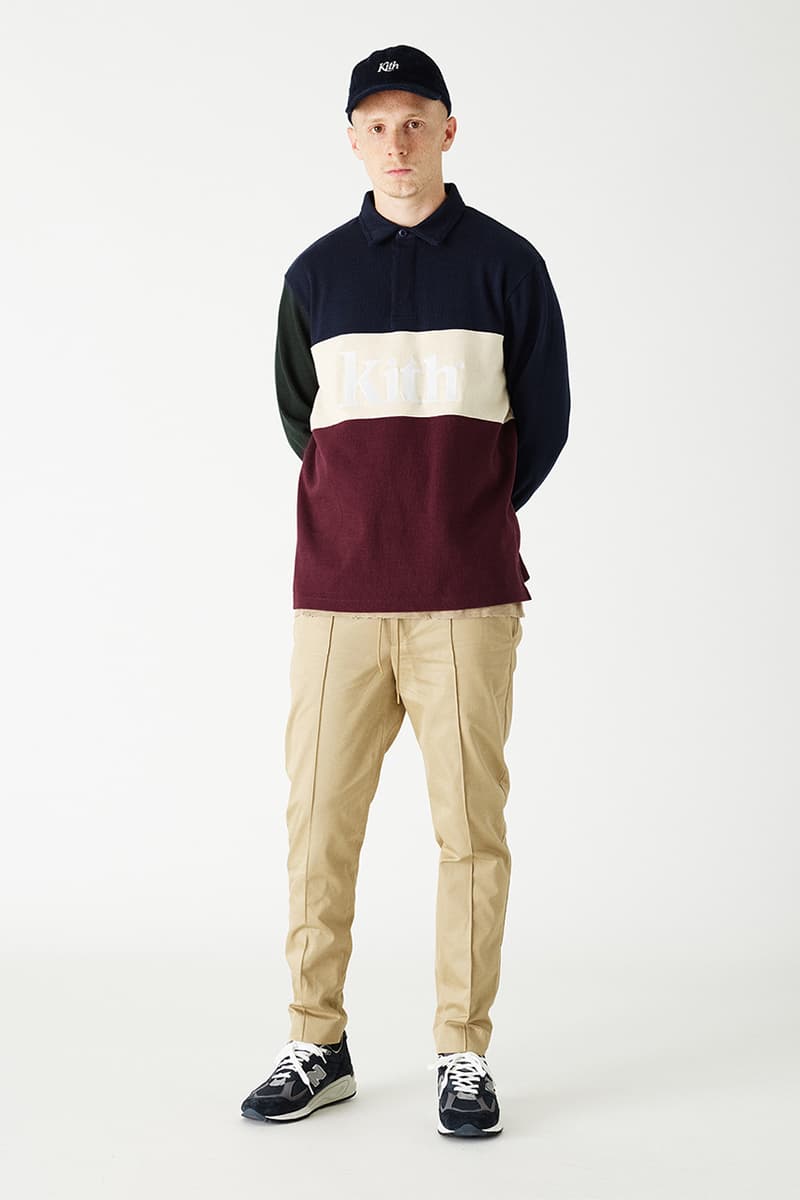 kith fall 2018 lookbook campaign september fashion ronnie fieg makavelic kangol rugby shirt sweat hoodie parka coat pants streetwear HYPEBEAST