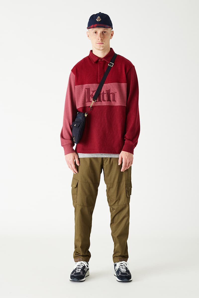 kith fall 2018 lookbook campaign september fashion ronnie fieg makavelic kangol rugby shirt sweat hoodie parka coat pants streetwear HYPEBEAST