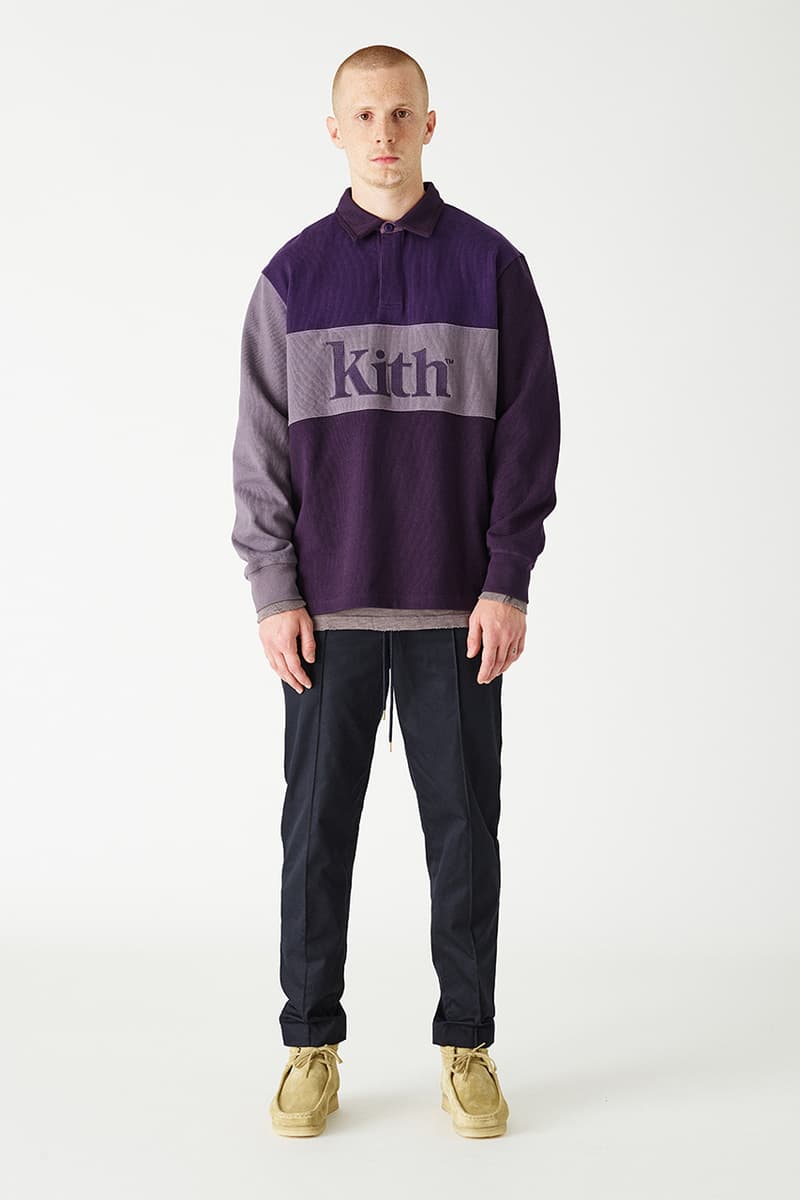 kith fall 2018 lookbook campaign september fashion ronnie fieg makavelic kangol rugby shirt sweat hoodie parka coat pants streetwear HYPEBEAST