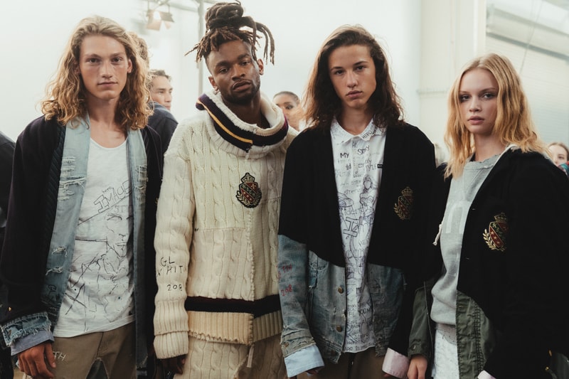 kith park fall winter 2018 runway show collection backstage closer look versace sneakers jacket hat shirt branding logo ronnie fieg mastermind Japan Advisory Board Crystals Converse Vans Versace  Greg Lauren Tommy Hilfiger UGG Columbia NFW