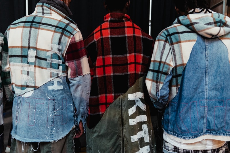 kith park fall winter 2018 runway show collection backstage closer look versace sneakers jacket hat shirt branding logo ronnie fieg mastermind Japan Advisory Board Crystals Converse Vans Versace  Greg Lauren Tommy Hilfiger UGG Columbia NFW
