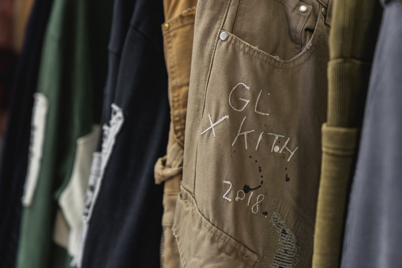 kith park fall winter 2018 runway show collection backstage closer look versace sneakers jacket hat shirt branding logo ronnie fieg mastermind Japan Advisory Board Crystals Converse Vans Versace  Greg Lauren Tommy Hilfiger UGG Columbia NFW