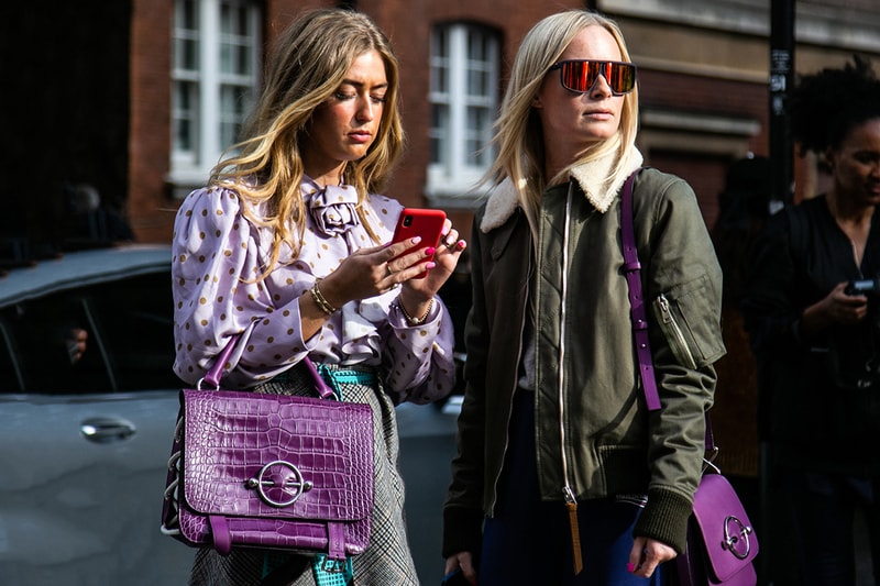 London Fashion Week Spring Summer 2019 Street Style plaid floral prints prada nike christian dior acne gucci fendi streetsnaps HYPEBEAST Gucci Fendi Prada Burberry Balenciaga Supreme
