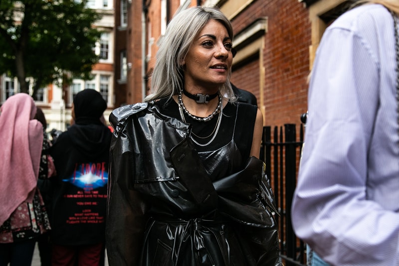 London Fashion Week Spring Summer 2019 Street Style plaid floral prints prada nike christian dior acne gucci fendi streetsnaps HYPEBEAST Gucci Fendi Prada Burberry Balenciaga Supreme