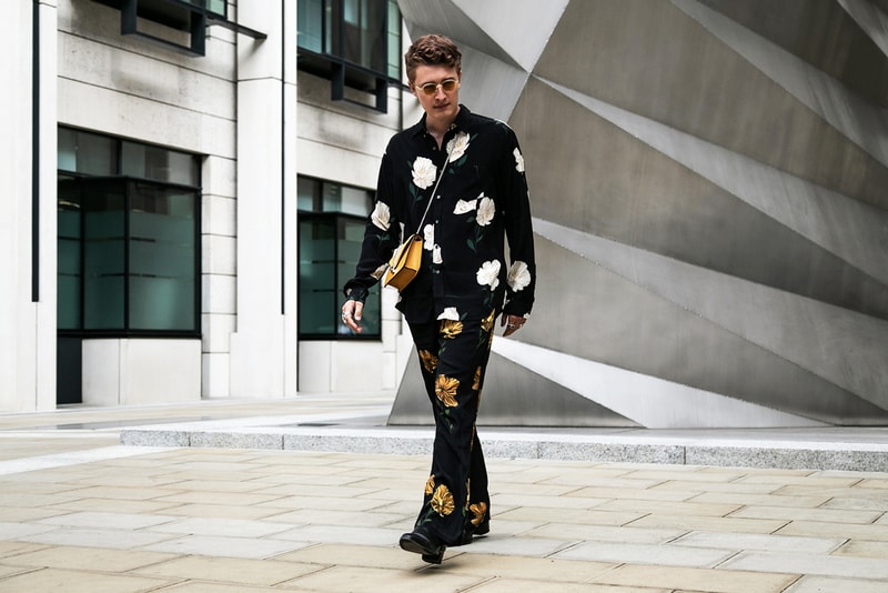 London Fashion Week Spring Summer 2019 Street Style plaid floral prints prada nike christian dior acne gucci fendi streetsnaps HYPEBEAST Gucci Fendi Prada Burberry Balenciaga Supreme