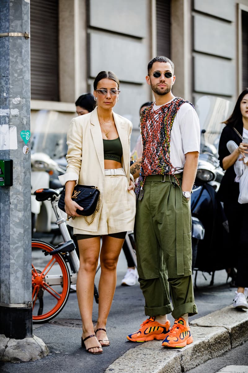 Milan Fashion Week Spring/Summer 2019 Street Style ss19 streetwear sneakers HYPEBEAST