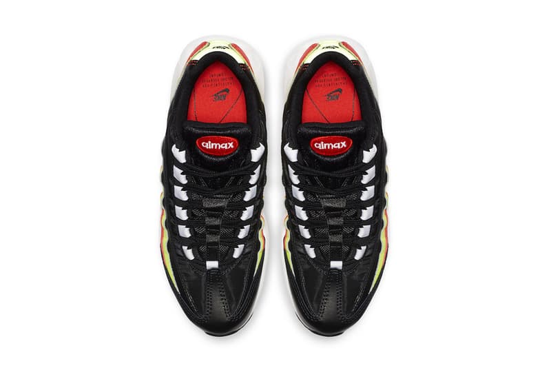 ヴィヴィッドカラー使いで過ぎ去った夏を思い出す Air Max 95 の新作モデルが登場 ブラックを引き立てるレッド/ネオンイエローが眩しいAM95の公式ビジュアルをチェック Nike ナイキ Air Max 95 Kanye West カニエ・ウェスト YEEZY ネオンイエロー 160ドル HYPEBEAST ハイプビースト