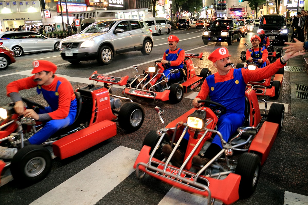 Nintendo Mario Kart Super Mario Shibuya Akihabara Japan Law Suit Car Drive HYPEBEAST