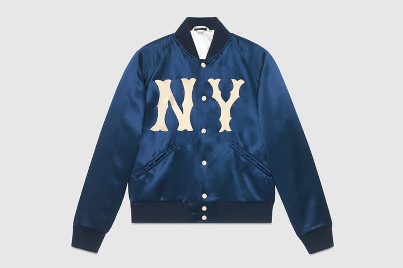 NY Yankees x Gucci Apparel Backpacks Jacket Bomber HYPEBEAST