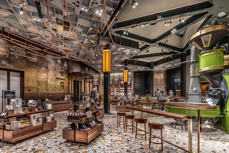 Starbucks Opens Reserve Roastery in Milan Caffeine coffee Italian Starbucks Seattle Beans Barista Americano Latte  Cappuccino Scolari coffee roaster affogato cordusio new drink HYPEBEAST