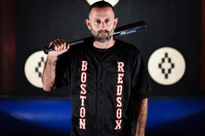 Streetsnaps MLB Marcelo Burlon Virgil Abloh Air Presto Red Sox Boston HYPEBEAST