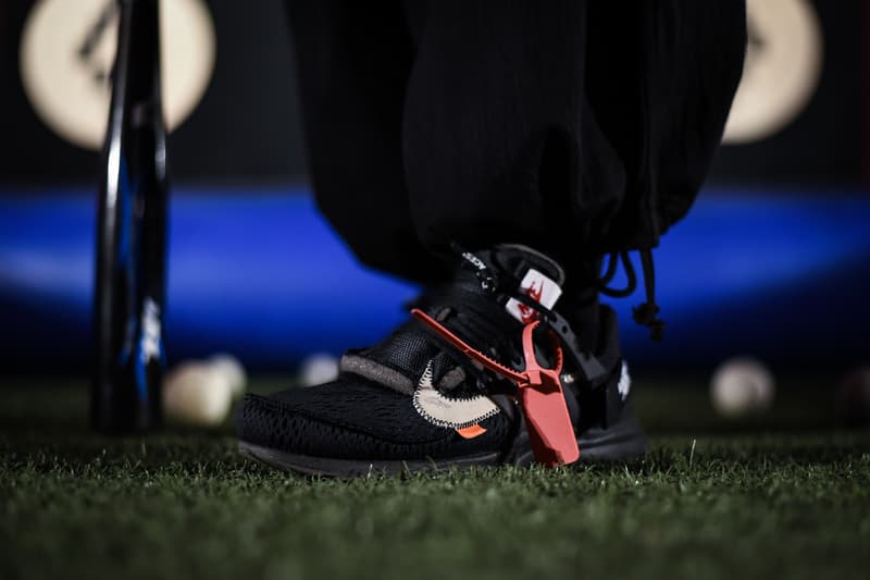 Streetsnaps MLB Marcelo Burlon Virgil Abloh Air Presto Red Sox Boston HYPEBEAST