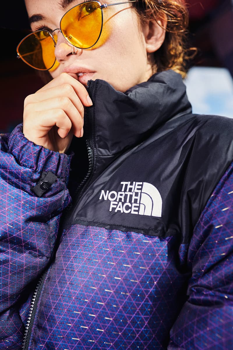 The North Face CMYK Capsule Lookbooks Release Nuptse Jacket Vest Back to Berkely Boots Backpack Hat Purple New Era 59FIFTY fitted HYPEBEAST