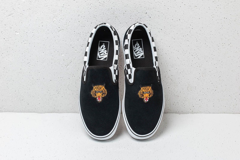 Vans より虎の刺繍とチェッカーボード柄を掛け合わせた最新スニーカーがローンチ 秋冬スタイルの足元を彩る癖たっぷりのSk8-HiとSlip-Onをチェック Vans ヴァンズ Slip-on Sk8-Hi Tiger Check テキストボックス Virgil Abloh ヴァージル・アブロー HYPEBEAST ハイプビースト