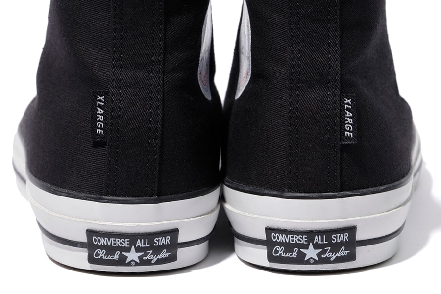 XLARGE Converse Chuck Taylor All Star Black collaborations release info sneakers HYPEBEAST