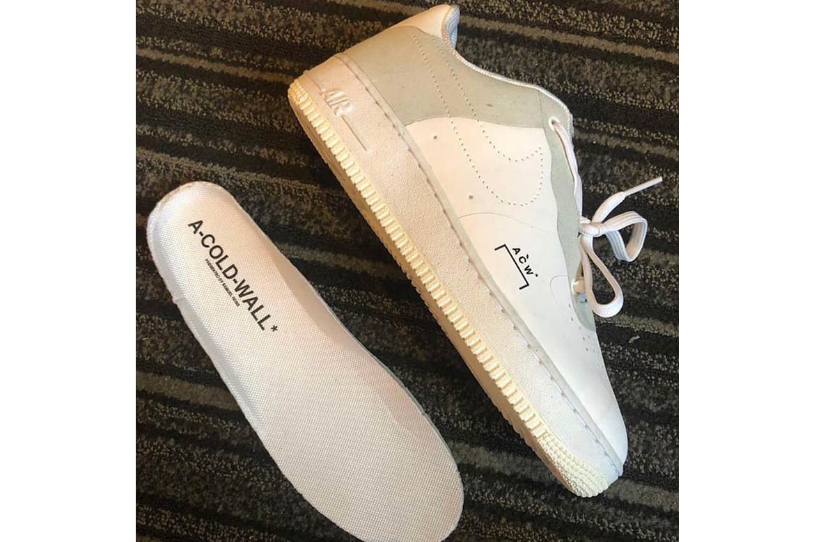 a cold wall x nike air force 1 low white