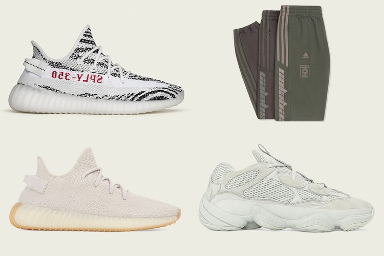 adidas x カニエ・ウェストのコラボラインより新色モデルを含むアイテムが4週連続でリリース